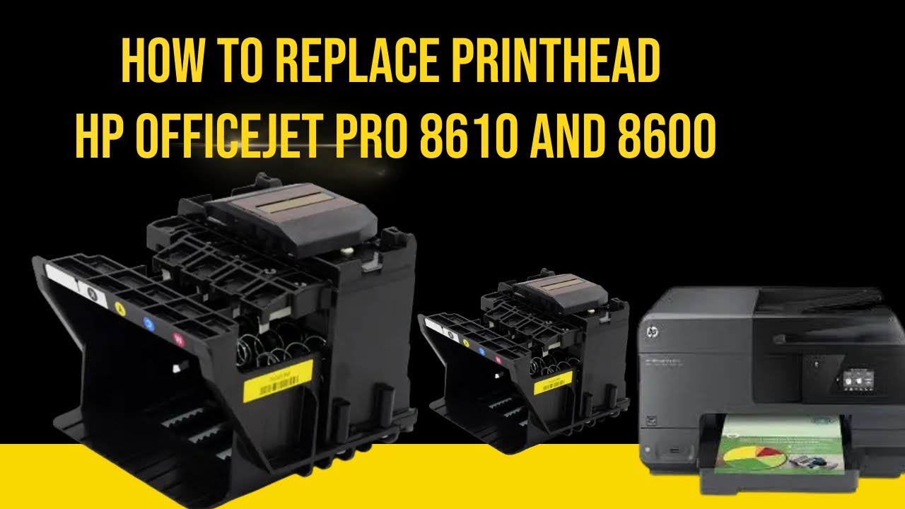 как заменить печатающую головку HP Officejet Pro 8600, Pro 8610, Pro 8620, Pro 8630, Pro 8640 и P...