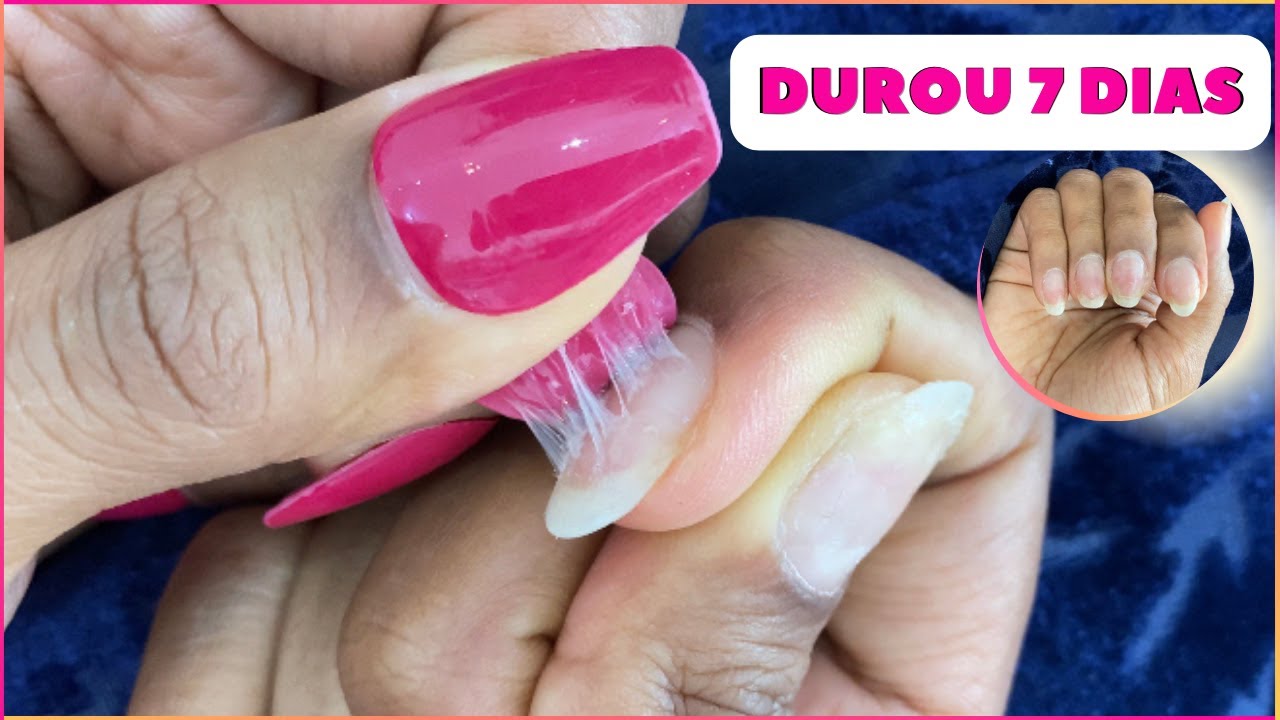 UNHAS AUTOCOLANTES APÓS UMA SEMANA - Como remover (Unhas Impress Kiss New York)