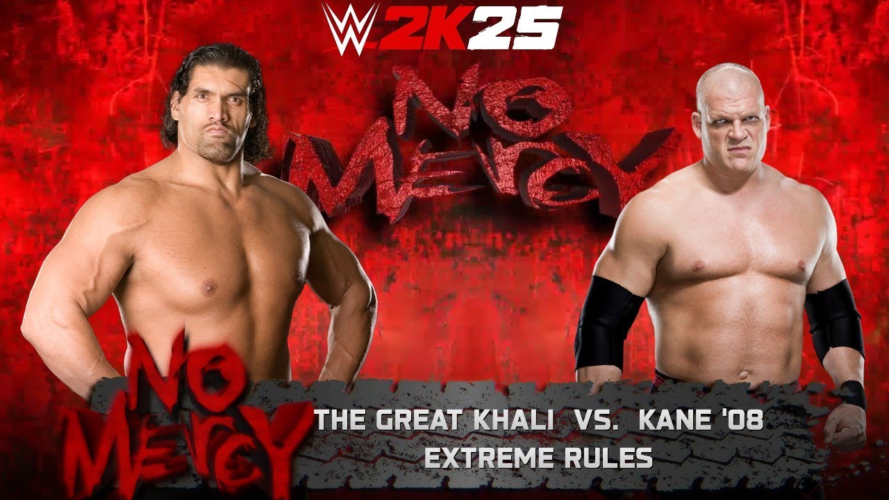 WWE 2k25 - Великий Хали против Кейна '08: Матч по экстремальным правилам на No Mercy