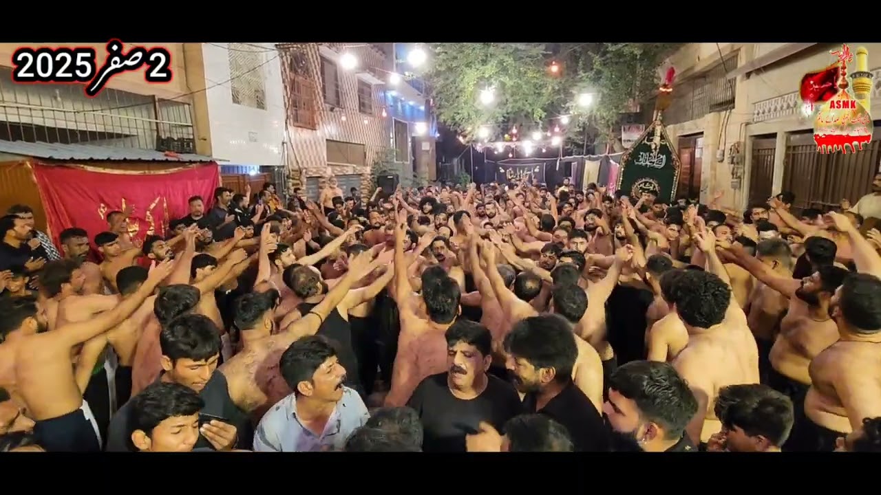 Matamdari 2nd Safar 2025 Crosing Noha Bibi Zainab a.s Sangat Sada e Matam Raja Party Karachi
