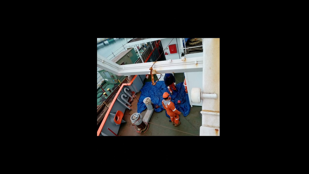 Replace Hoisting Cable from Free fall boat davit || Tutorial 01