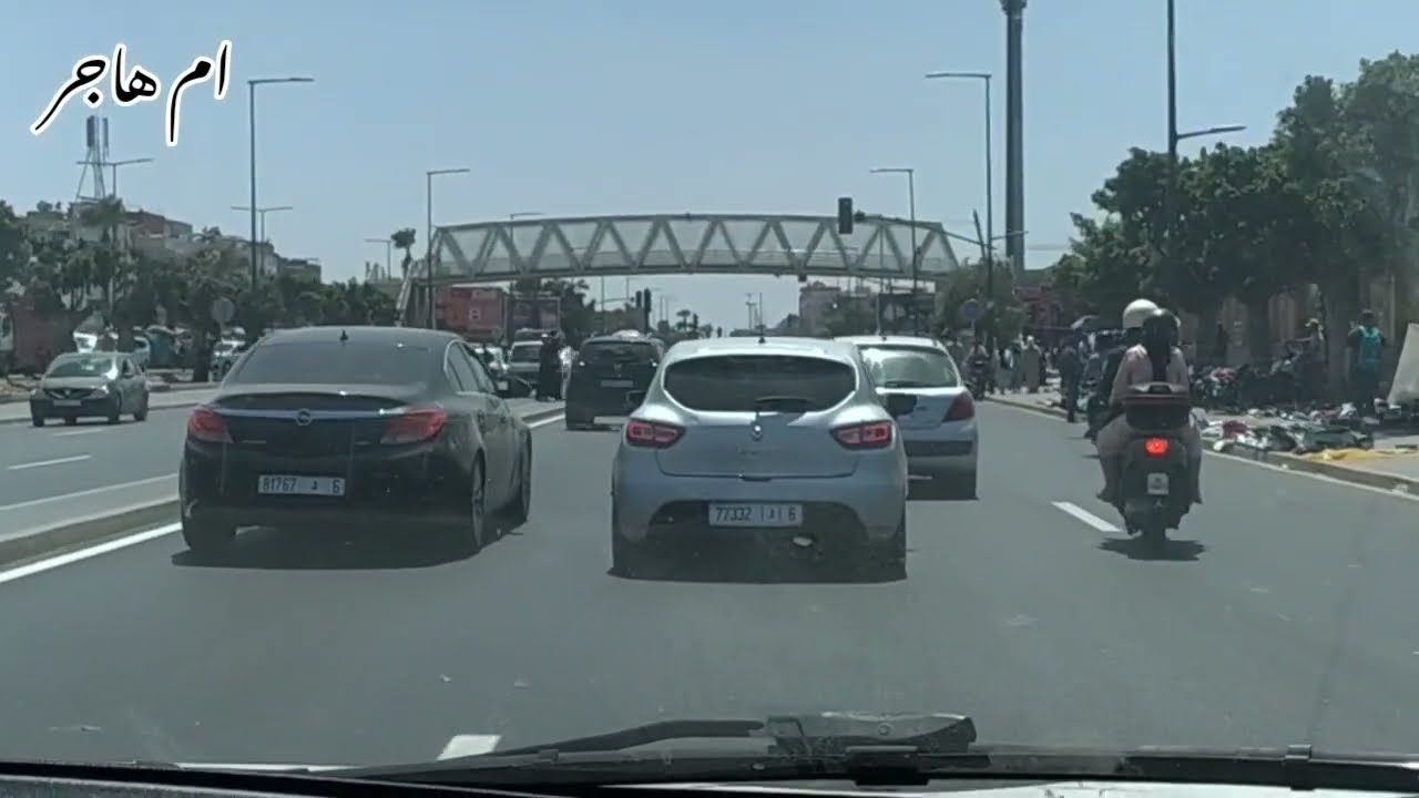 جولة بالسيارة بمدينة الدار البيضاء ( لساسفة)🌞
