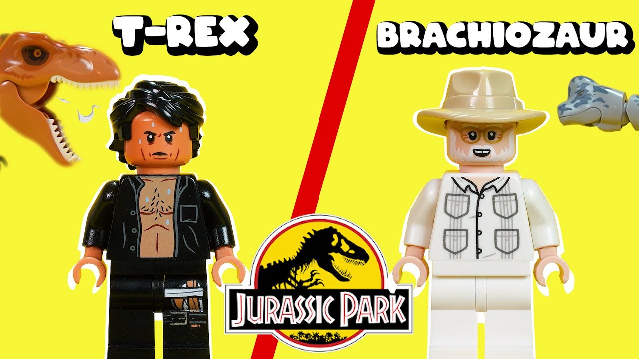 ZBUDOWAŁEM WŁASNE ZESTAWY JURASSIC PARK Z LEGO..