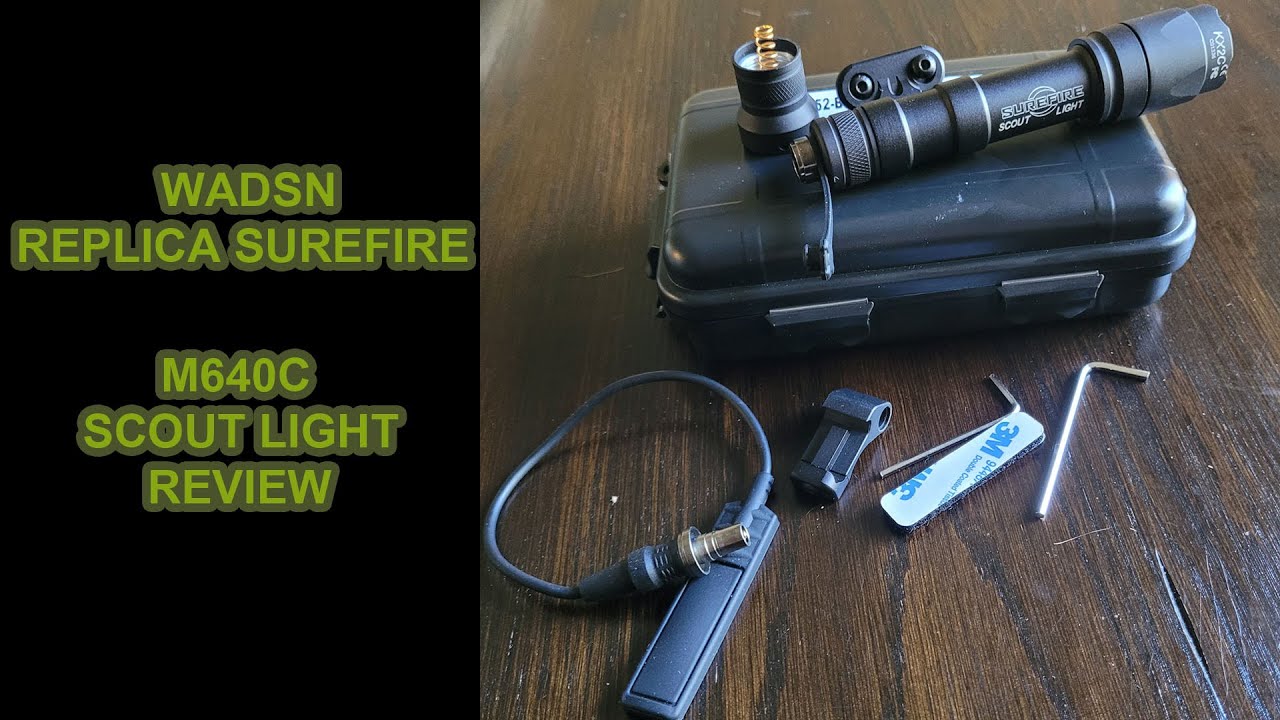 WADSN Airsoft Surefire M640C Scout Light replica, Review.