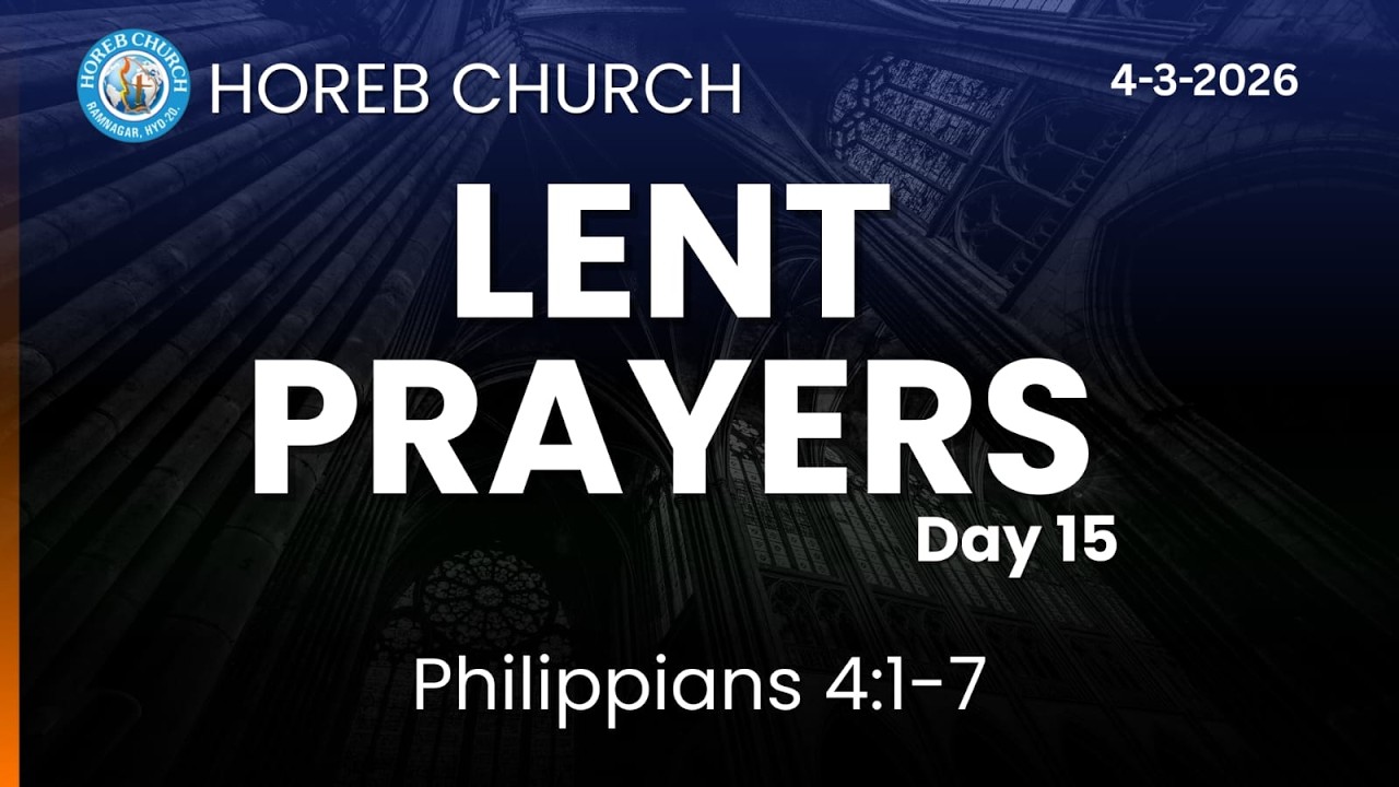 🛑LIVE ||Lent Service Day-15||04/03/26 ||Pastor M.K.Prem Kumar ||#livebroadcast#lentseason