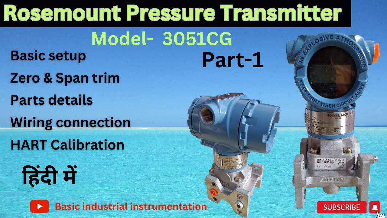 Rosemount pressure transmitter 3051CG Explain, setup and calibration #transmitter #calibration