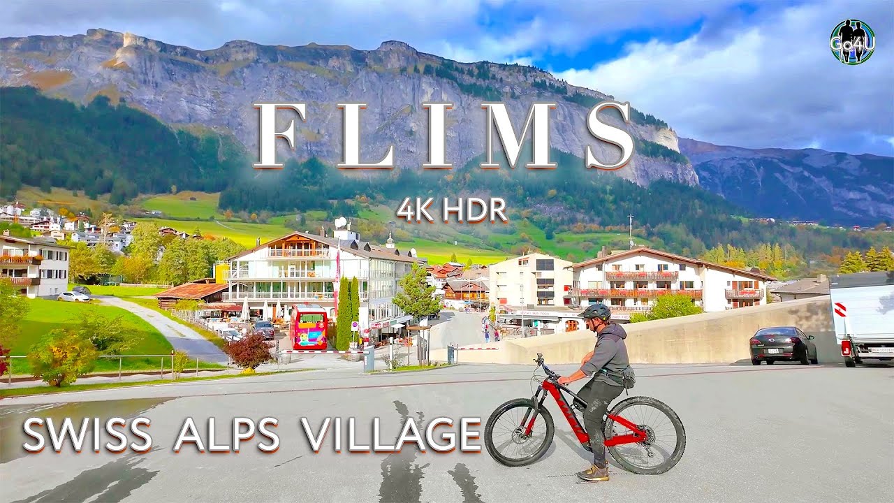 Switzerland FLIMS 📍 Swiss Village - Where the Swiss like to spend holidays Walking tour 4K