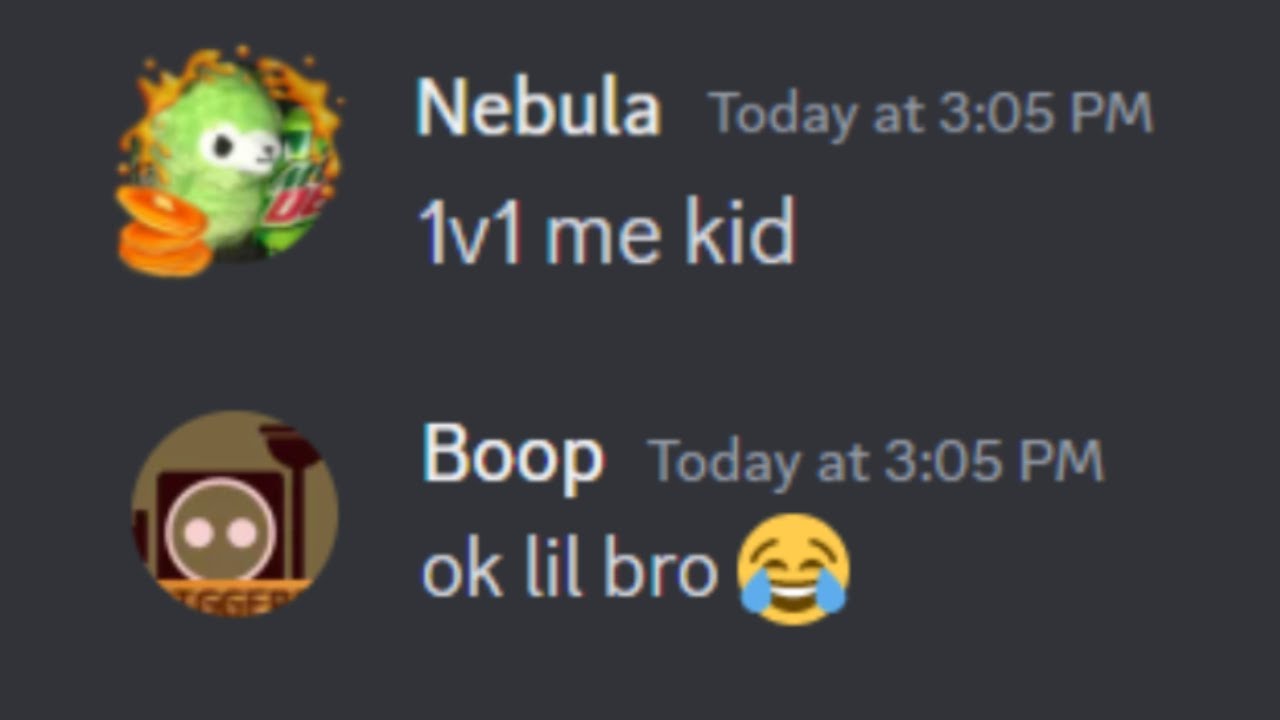 This kid challenged me to a Goober Dash 1v1. I accepted