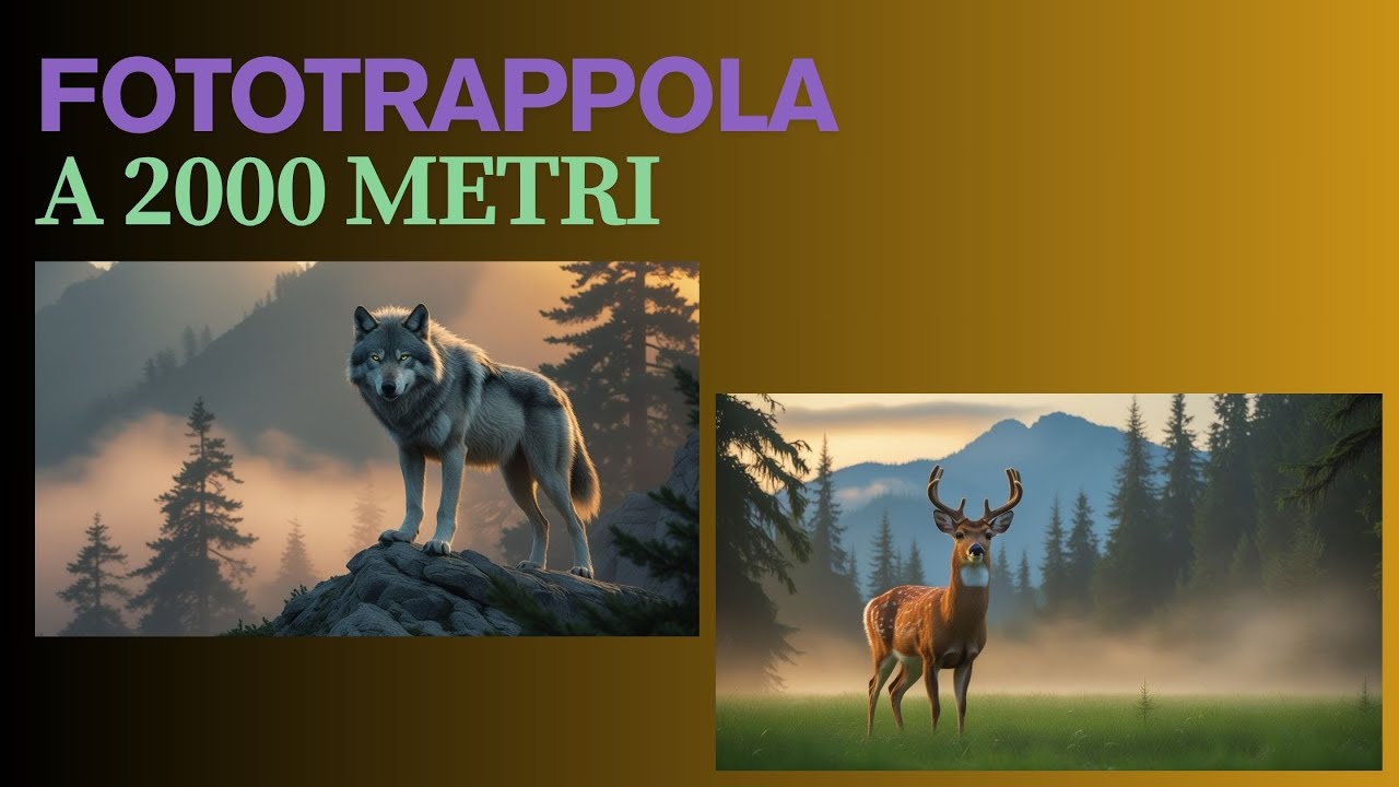 Fototrappola in alta montagna: cervi, lepre e un lupo. Giugno 2025.