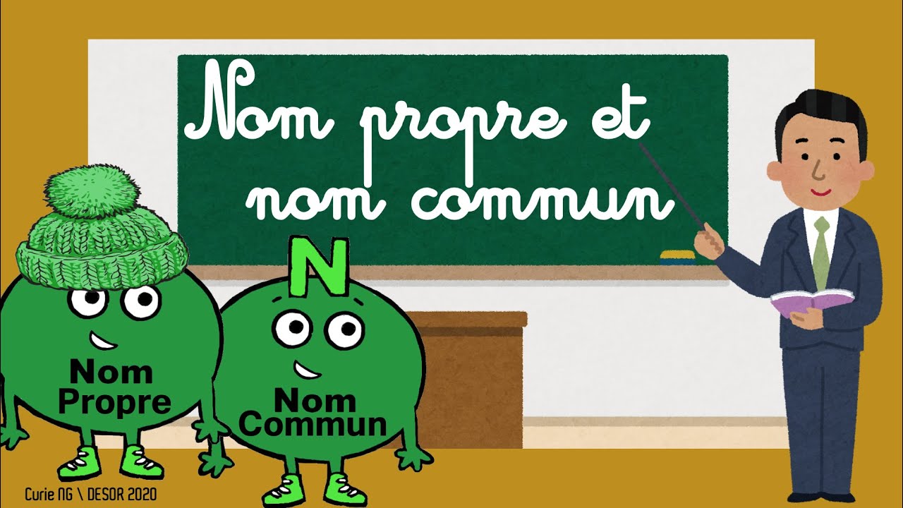 nom propre et nom commun