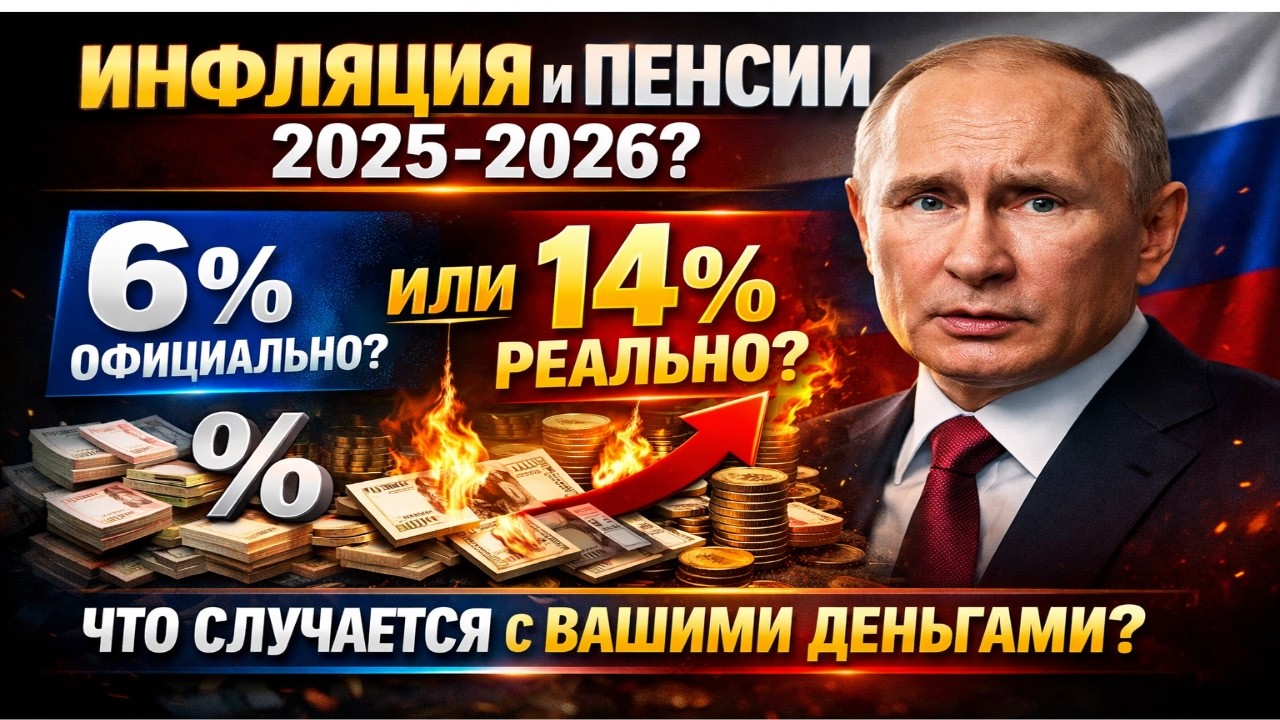 Инфляция и Пенсии 2025-2026: Официальные 6% или Реальные 14%? Что Происходит с Вашими Деньгами
