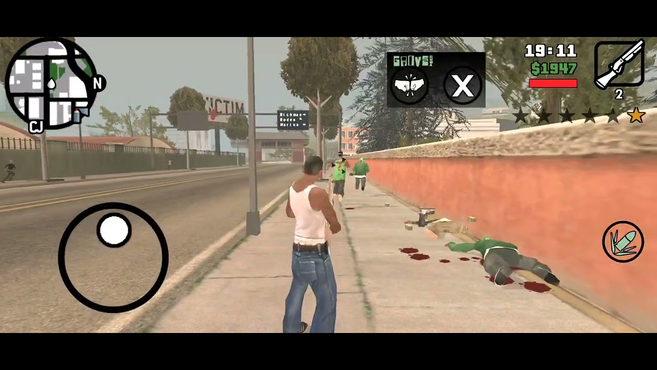 GTA San Andreas/police nee mara carakter ko mar deya 😞