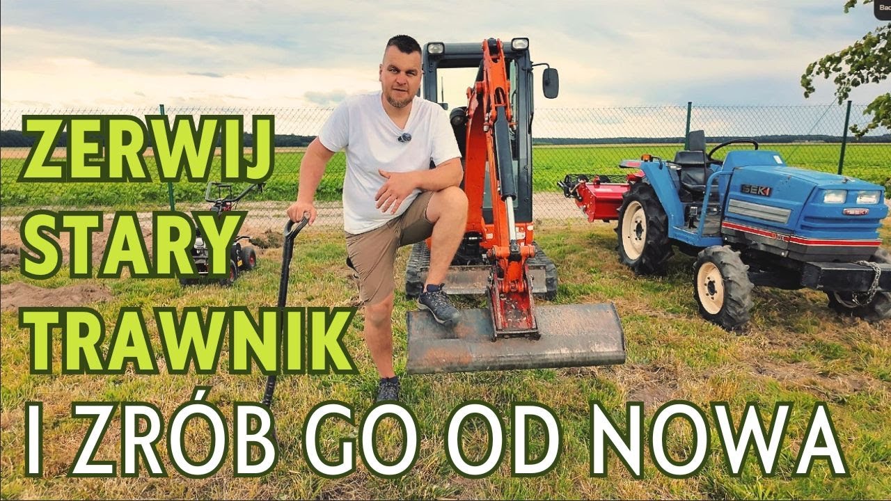 Zerwij stary trawnik i zrób go od nowa. Regeneracja, metamorfoza Twojego trawnika pod nawadnianie.