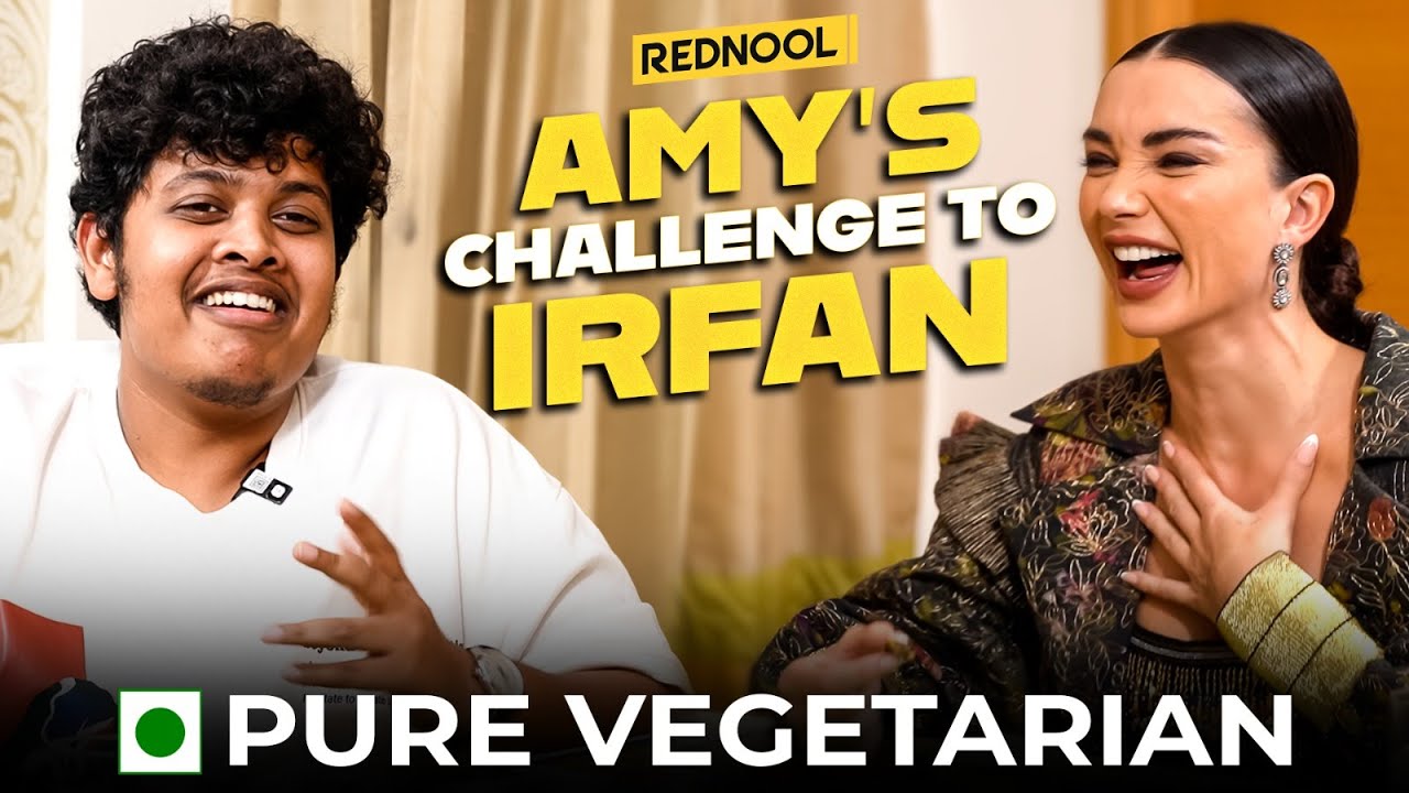 😅Sorry Amy ரொம்ப நேரம் English-ல பேச முடியல.! - @irfansview1 with Amy Jackson 1st Exclusive