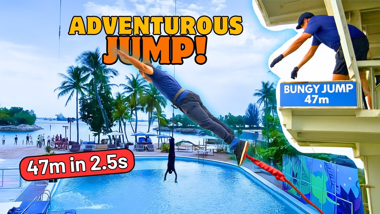 Adrenaline Rush in SINGAPORE | Bungy Jumping + Sentosa Island Fun #TheNomadicSailor #MerchantNavy
