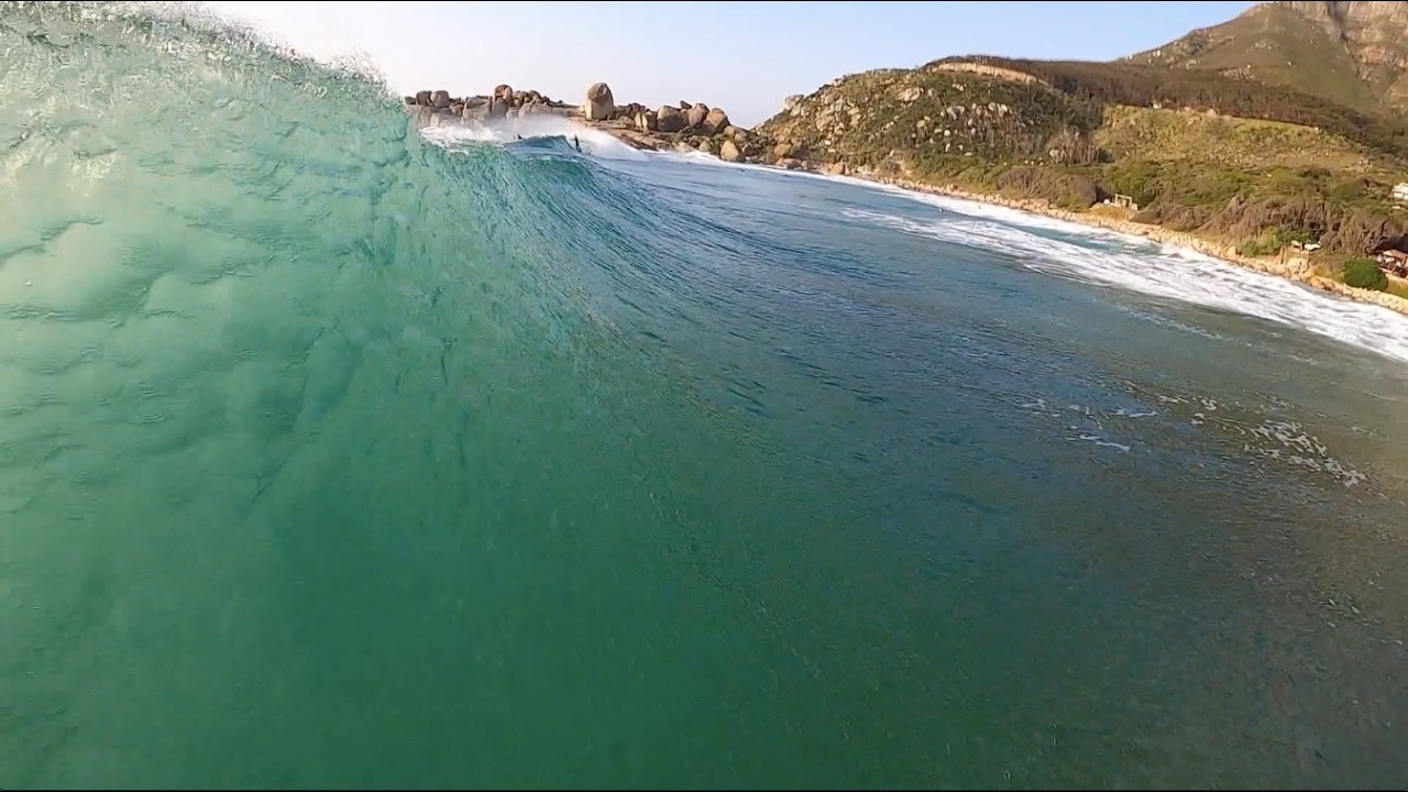POV SURFING FAST BEACH BREAK WAVES!