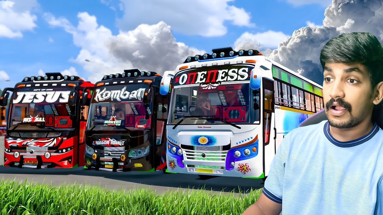 ONENESS VS KOMBAN BUS RACE ETS 2 INDIAN MODS TOM GAMING