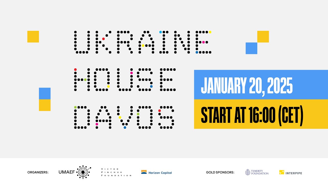 UKRAINE HOUSE DAVOS 2025 DAY 1 - ENGLISH