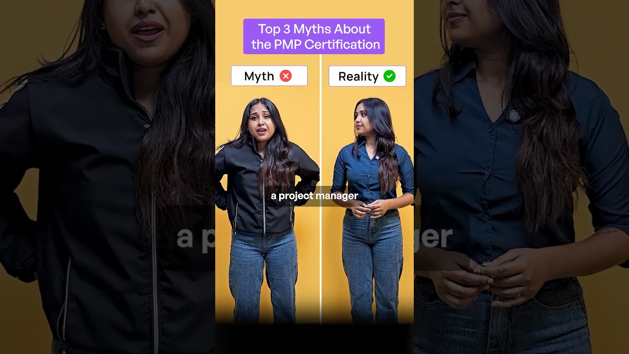 Top 3 PMP Certification Myths: Busted! | Myth vs Reality #Shorts
