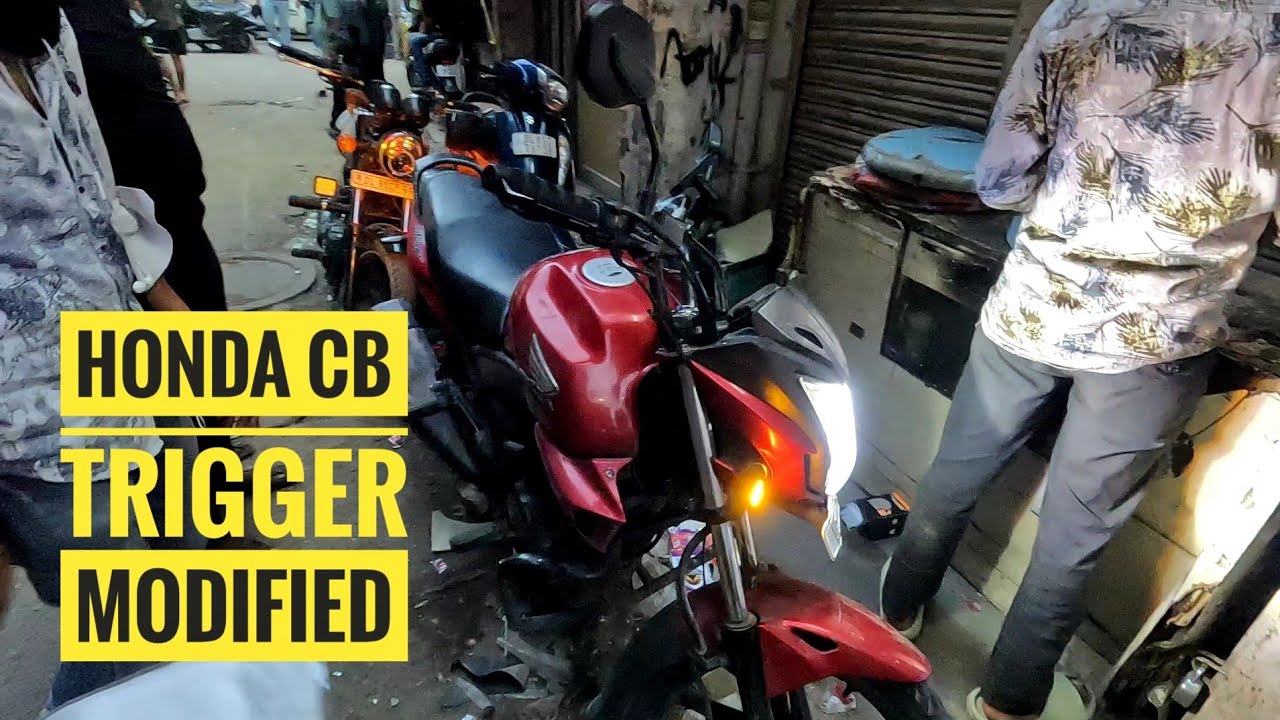 Bike Modification | Honda Trigger |  Karol Bagh  #modify #bike #honda