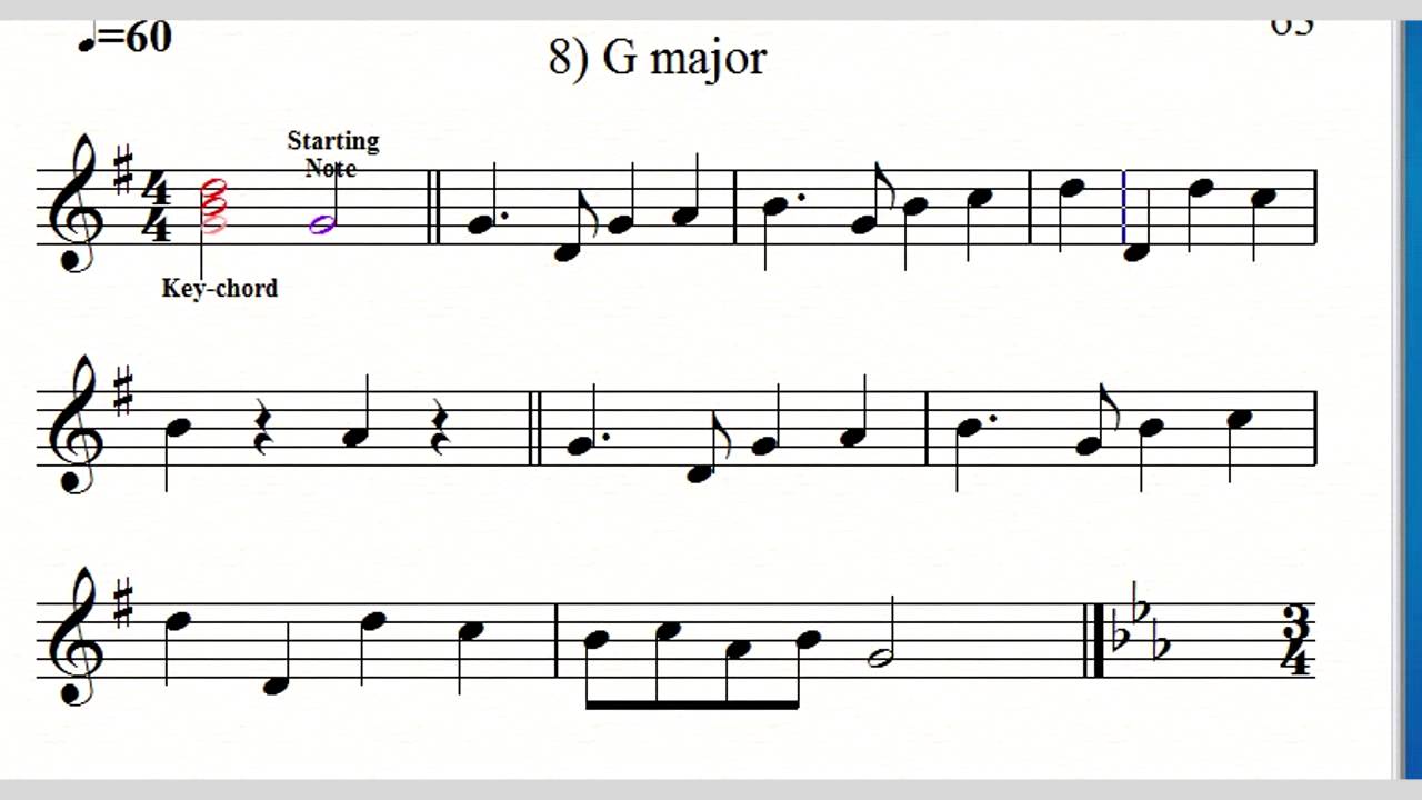Sight-singing 4. Test that every musician should be able to read