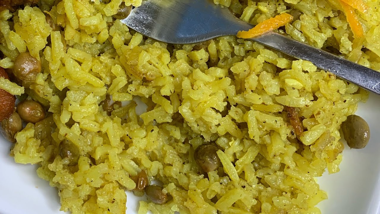 How to make the best Yellow Rice & Peas with Coconut Milk