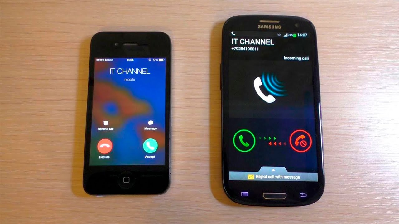 3st iPhone 4 & 3st Samsung Galaxy S3 Incoming Call