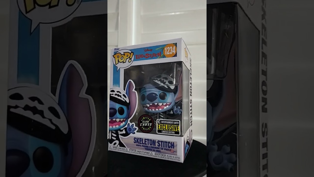 Funko Pop Of The Day  - Day 135 - Skeleton Stitch glow chase - #funko #funkopop #shorts #disney