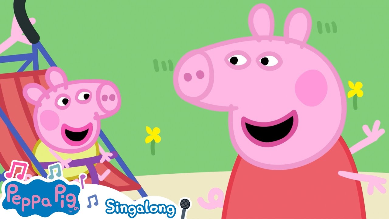 Peppa Pig Songs 💕 Hey Little Baby ✨  Singalong for Kids 🎤 Nursery Rhymes & Kids Songs
