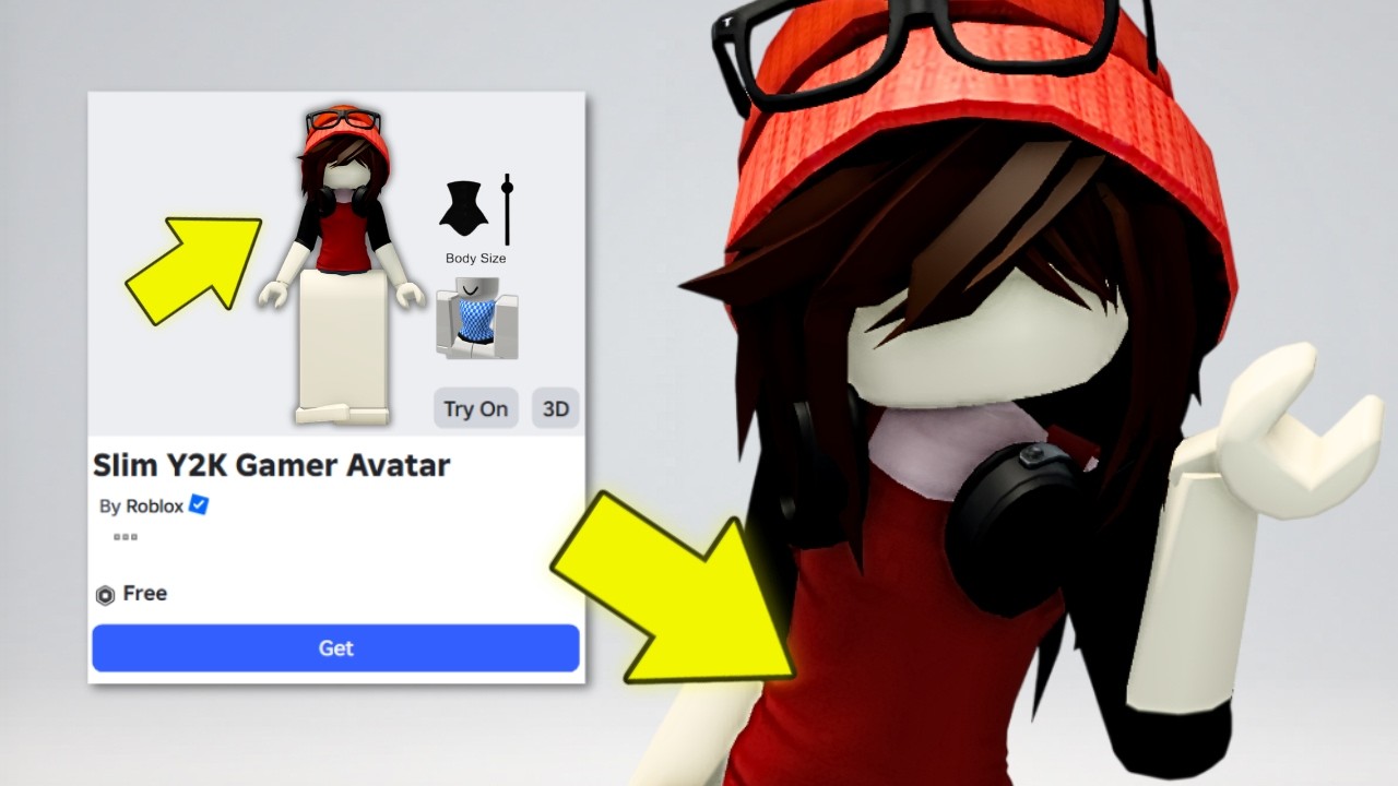How to get this Slim Waist Y2K Avatar for O Robux! (Free Outfit) 🤩