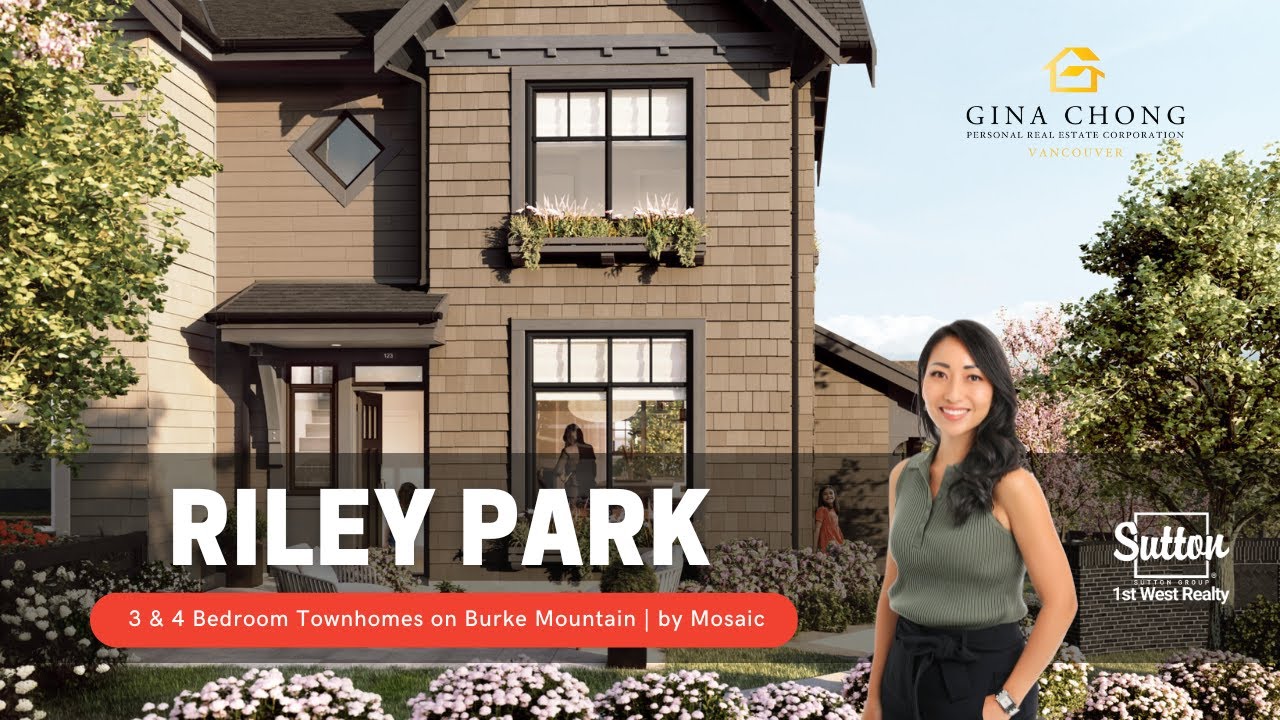 Riley Park by Mosaic Homes on Burke Mountain in Coquitlam. Check out these 2 & 3 bed townhomes!