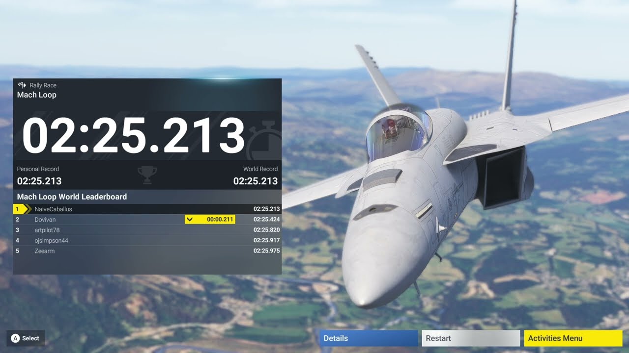 Mach Loop Rally Race - World Record (Microsoft Flight Simulator 2024)