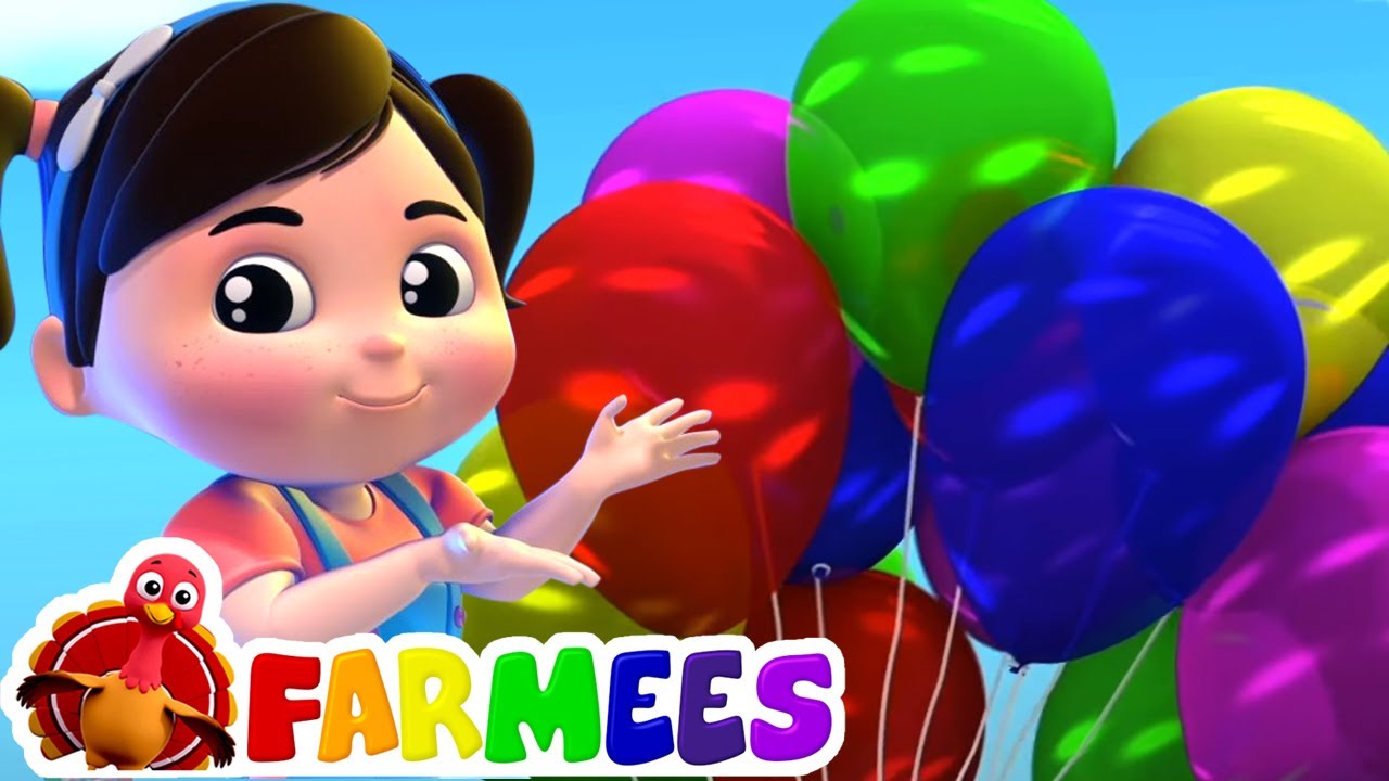 Canção de balão | Musica para bebes | Educação | Farmees Português | Desenho animado