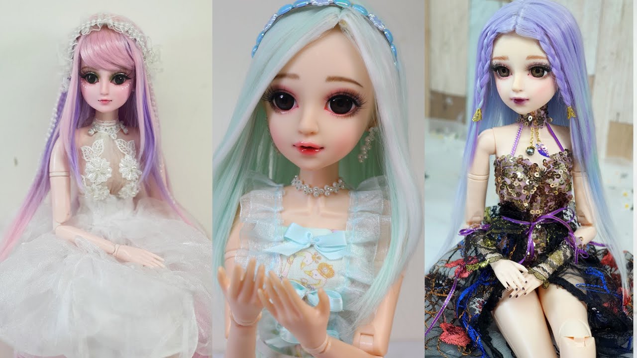 Stunning Barbie Makeover Transformations ~ Doll Hairstyles Tutorial ~ Repainting BJD Doll