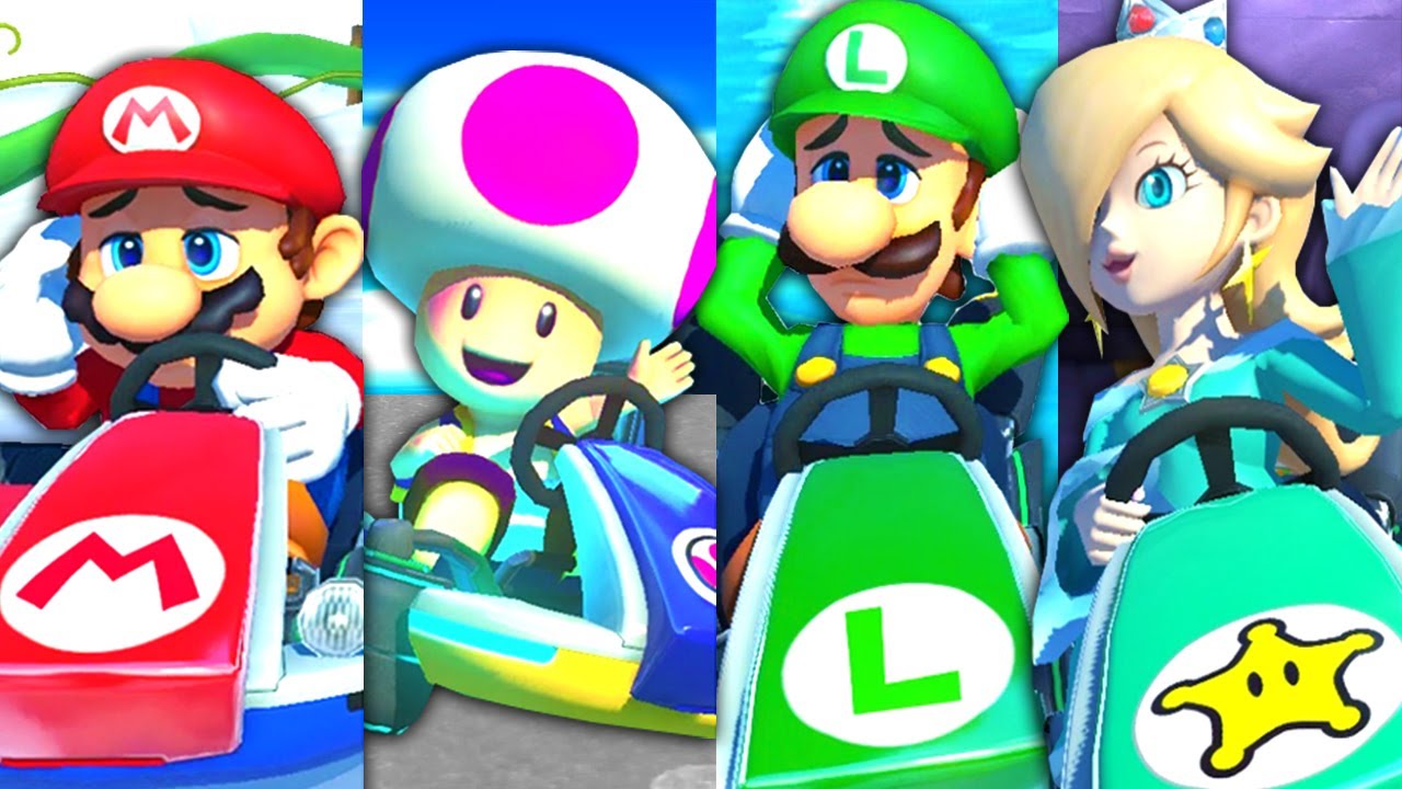 Mario Kart 8 Deluxe - All Characters Lose and Win Animations