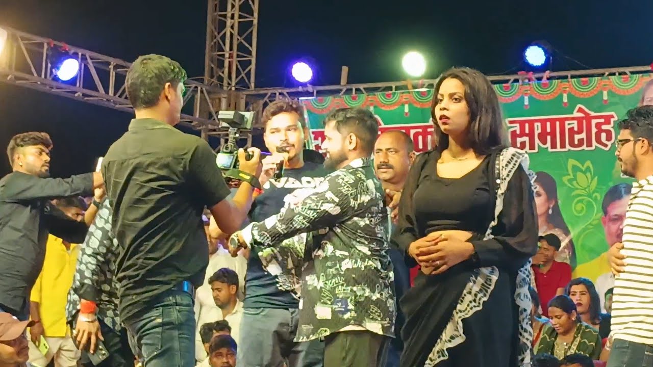 Sonu Sargam Yadav ने माही मनीषा को जबरदस्ती नचाया Sonu Sargam Yadav ke stage show