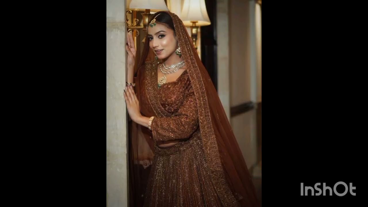 Brown 🤎 lehangas |wedding series|lehangas|trending now
