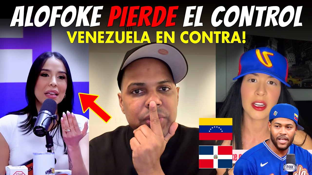 ALOFOKE PIERDE EL CONTR0L CON VENEZUELA Y JESSICA PEREIRA LO ENFRENTA