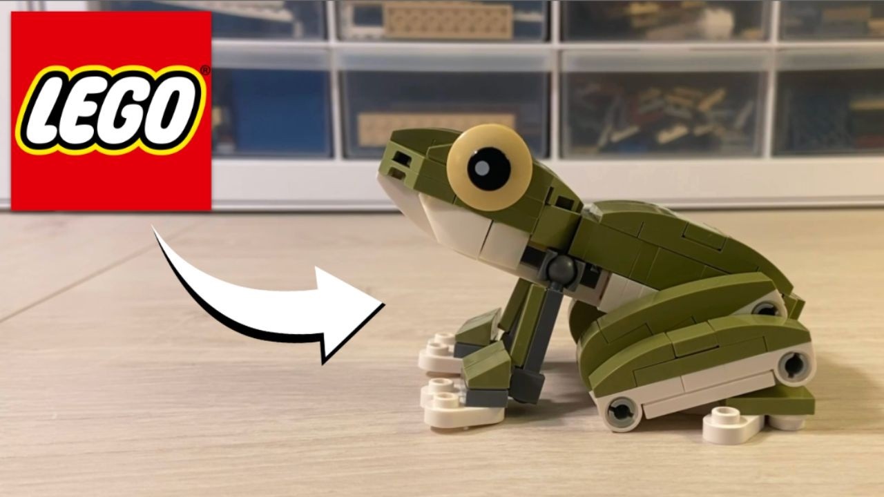 This LEGO frog actually jumps!