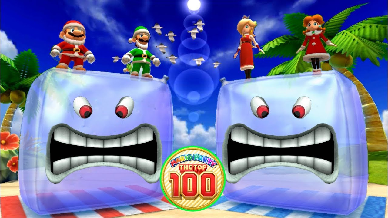 Mario Party The Top 100 - Mario vs Rosalina vs Luigi vs Daisy