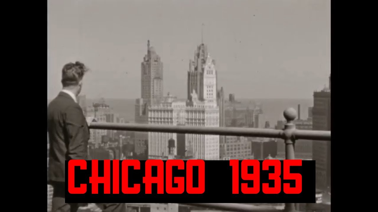 1935 HOME MOVIE VISIT TO CHICAGO & AMERICAN AIRLINES DC-2 FLIGHT  56314