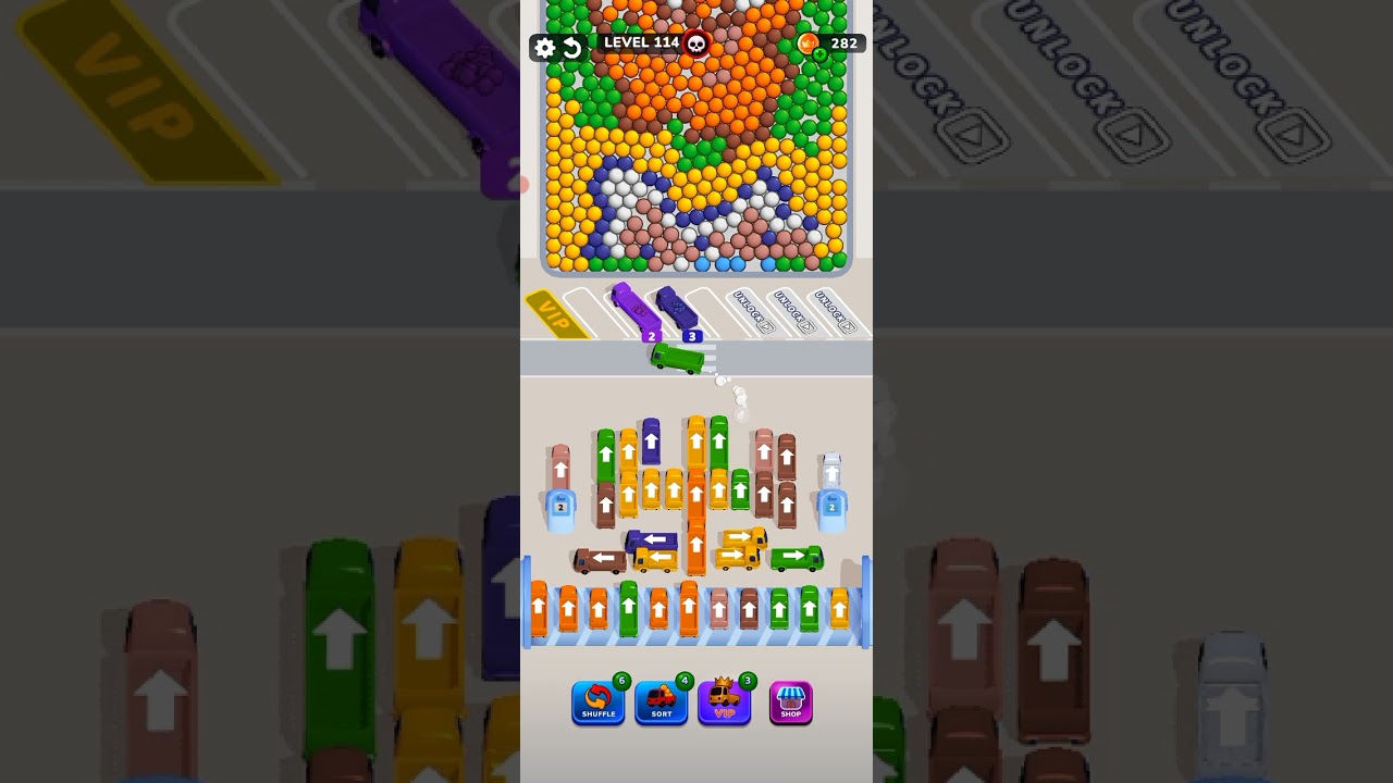 Bubble Bus 🚌: Parking Jam Puzzle Game level 114 gameplay walk-through 2026#Game#gaming