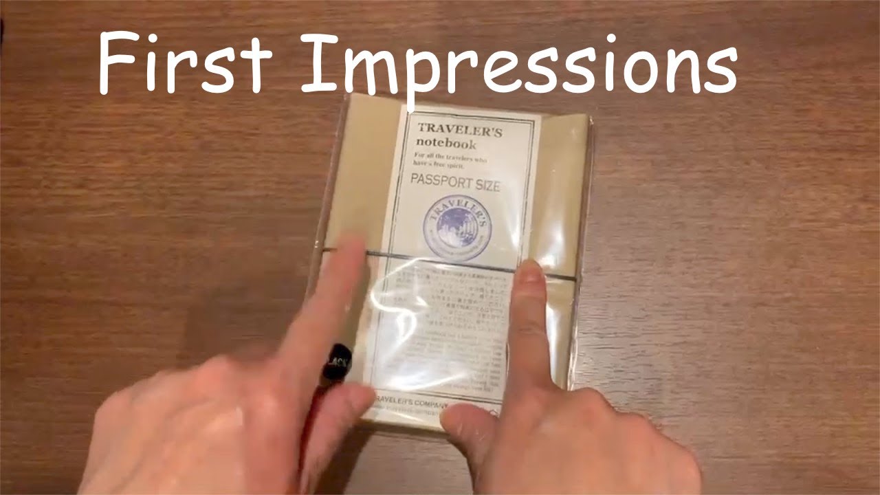 Traveler's Notebook-Midori-Passport size Unboxing-Black color-Tokyo, Japan Vacation