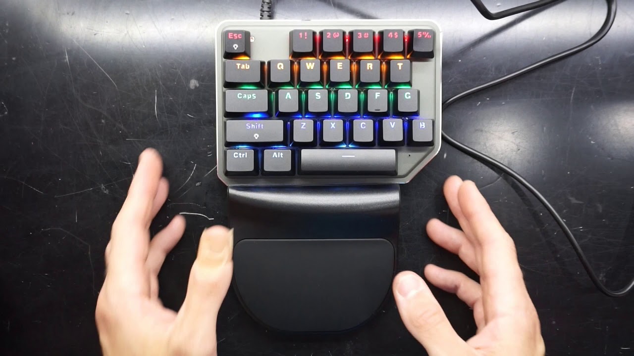 Motospeed K27 One Handed mechanical keyboard Unboxing