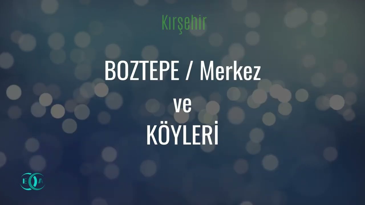 Kırşehir - BOZTEPE - Merkez ve Köyleri Dron Çekimler EA 2022