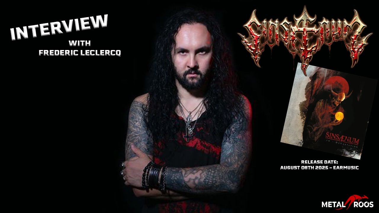 INTERVIEW: Supergroup Sinsaenum's Frederic Leclercq talks new album In Devastation - what a banger.