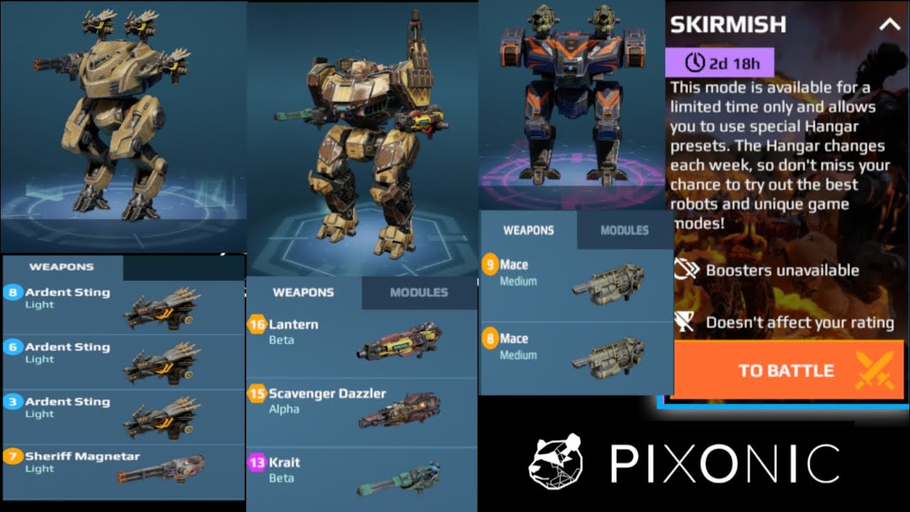 WR | Gameplay + new beginner 🔰 robot but energy weapons pickup ⚔️ and gameplay ⚔️
