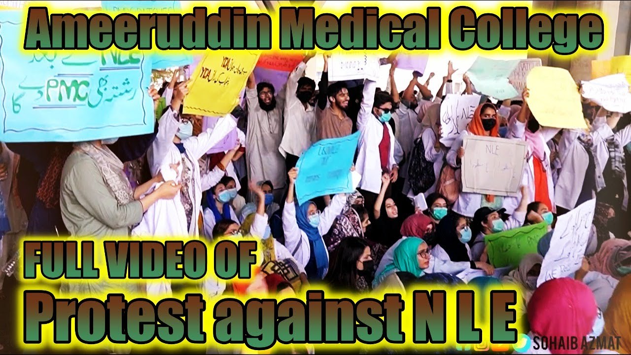 76 | ACTION against NLE | protest coverage| Ameeruddin Medical college | national licensing exam