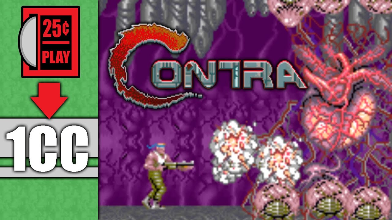 Аркадная игра CONTRA для среднего геймера поколения X (1987) | 1 кредит (очистить)