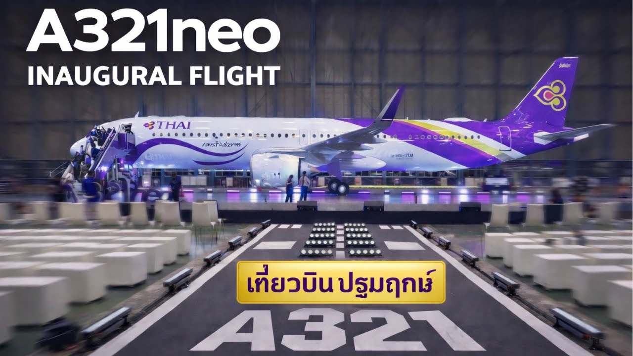 Первый рейс Thai Airways на самолете A321neo ✈️ Первый взгляд Бангкок–Сингапур | Первый полет на ...